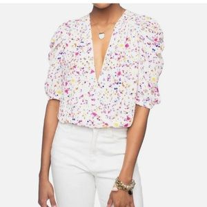 NWT buddy love bodysuit size xs confetti print
